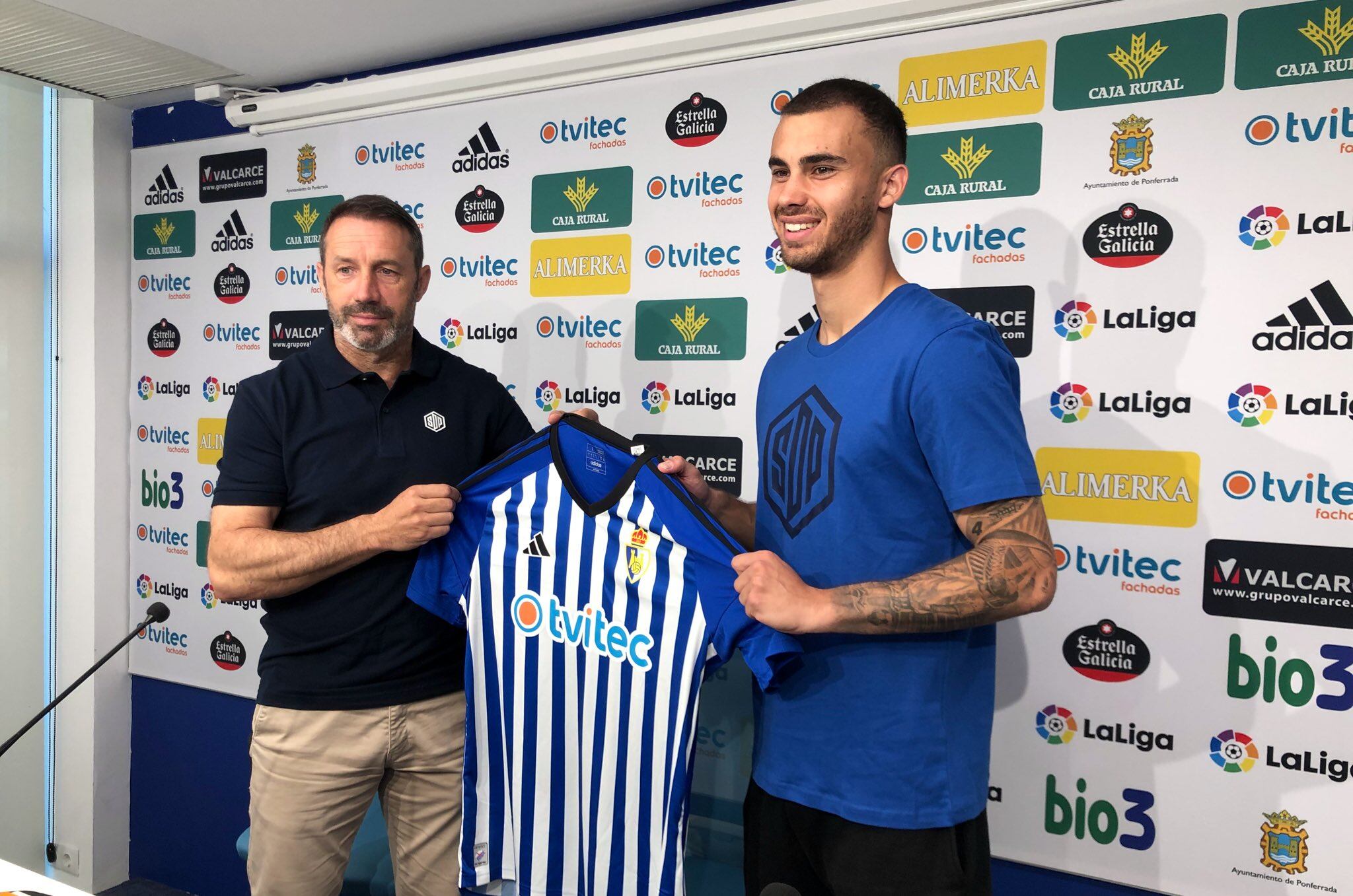 José Sietes y Antonio Leal en la presentación del central