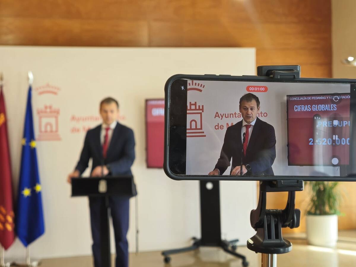 Murcia invertirá 12,6 millones para mejorar el mantenimiento de la vía pública en las pedanías