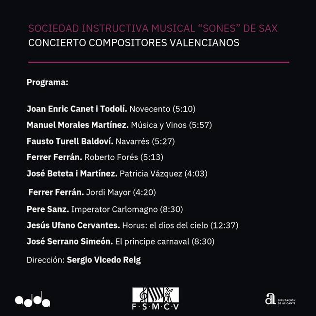 Programa del concierto