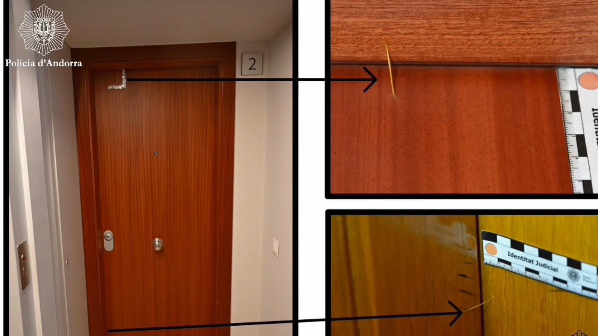 Cal estar atents a les marques de les portes perquè són indicis per saber si algú ha entrat