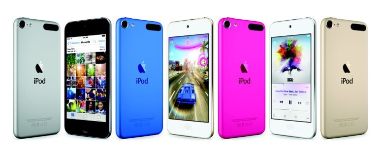 Los nuevos iPod touch presentados por Apple en 2015 están disponibles en varios colores