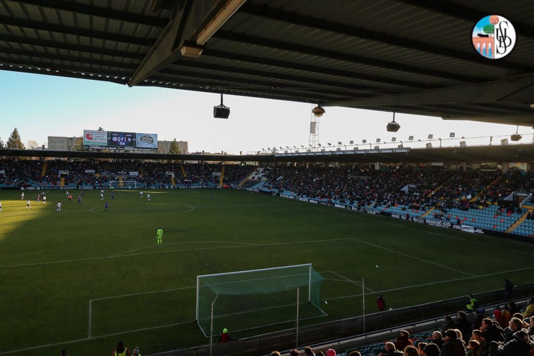 El Helmántico, en el partido ante el Amorebieta.