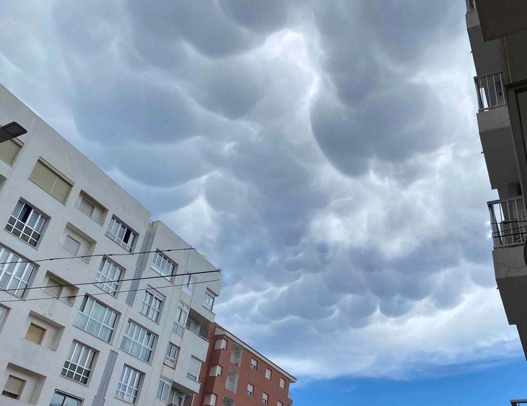 Mammatus, o núvols de pluja