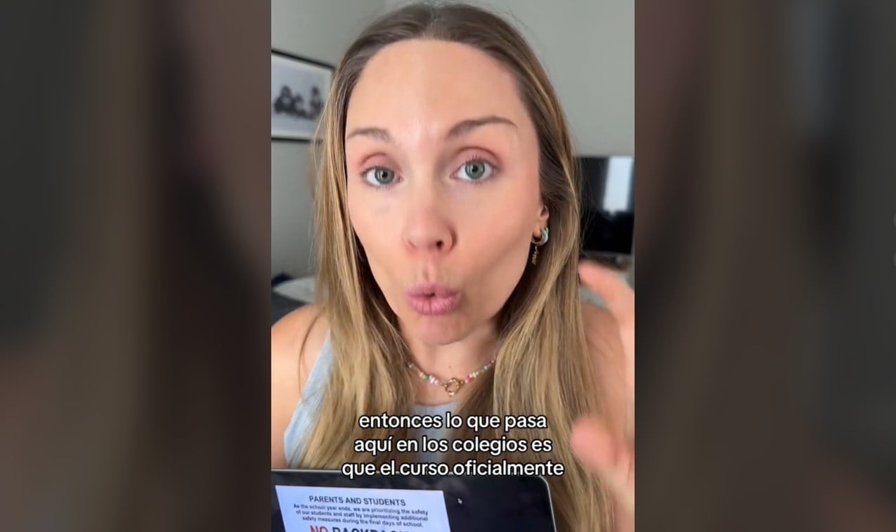 Una usuaria de TikTok residente en Florida ha compartido su experiencia en los colegios de Estados Unidos