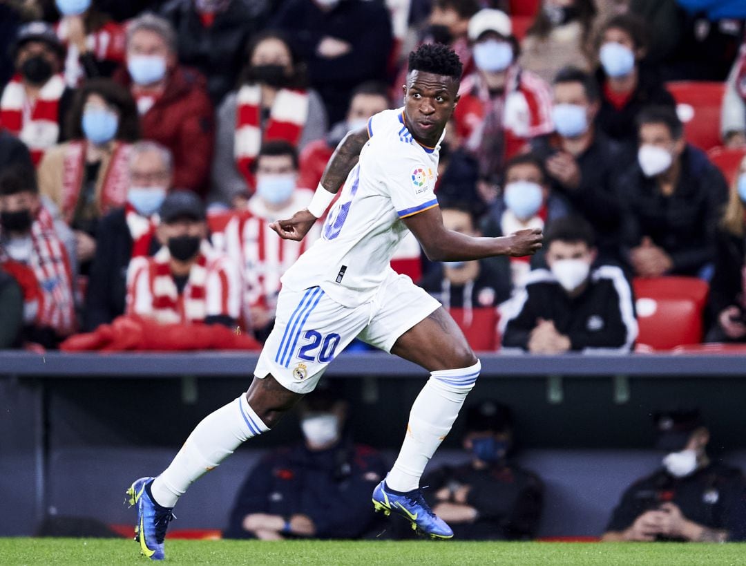 Vinicius, durante un partido de esta temporada