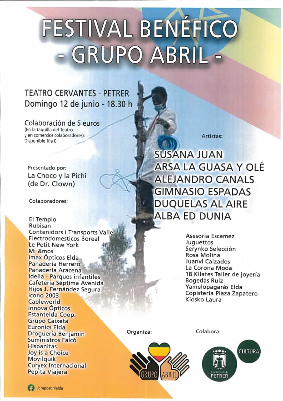 Cartel de festival benéfico