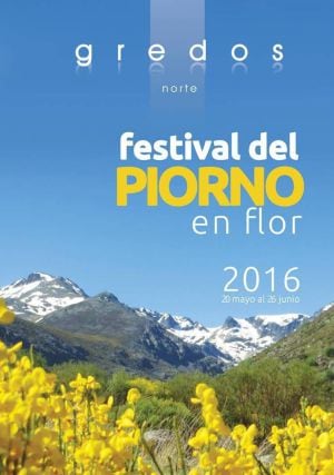 Cartel del piorno en flor