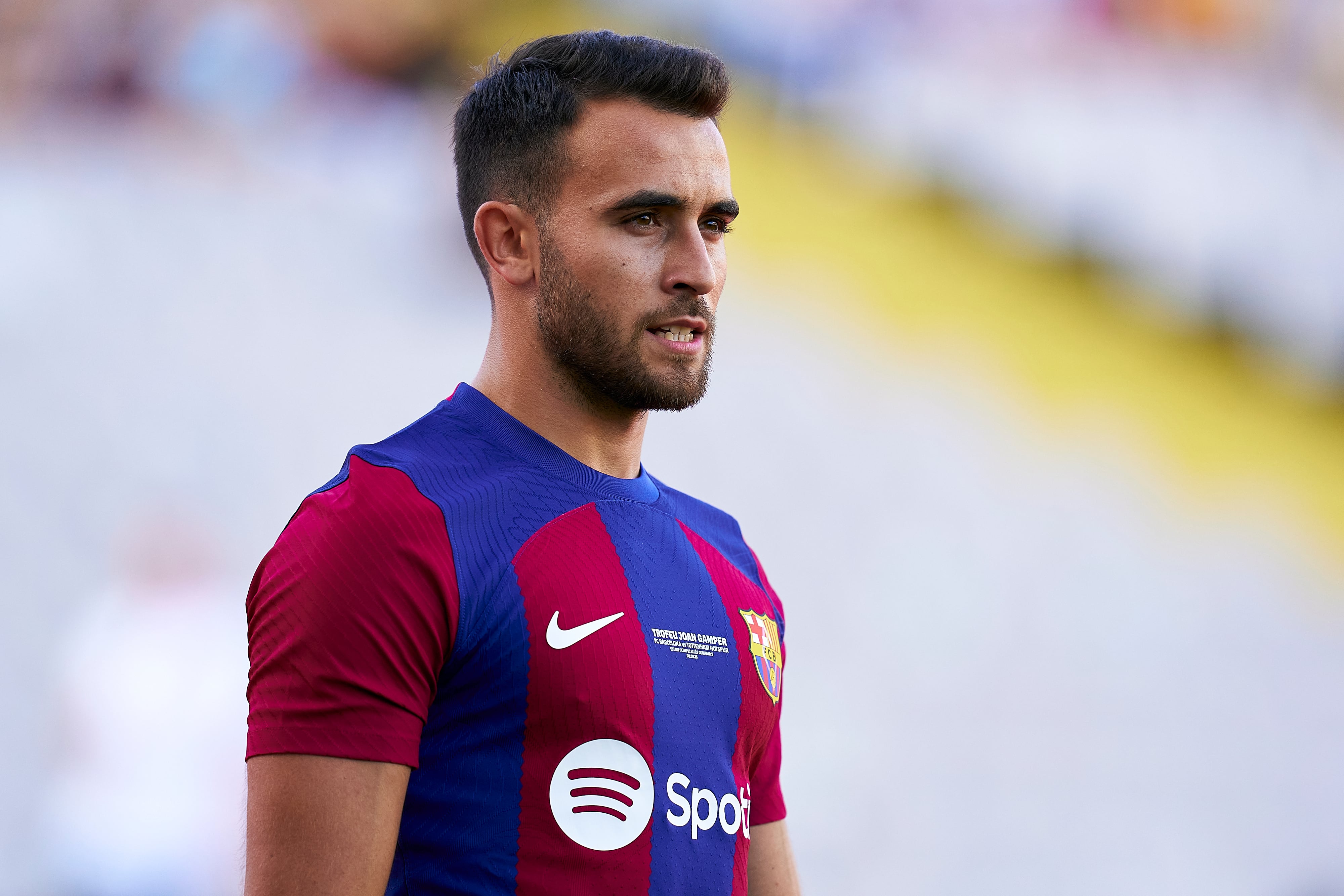 Eric Garcí, durante el Trofeo Joan Gamper entre el FC Barcelona y la Juventus. (Photo by Pedro Salado/Quality Sport Images/Getty Images)