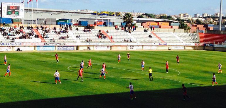 Los equipos, en el 'Nuevo Mirador' de Algeciras