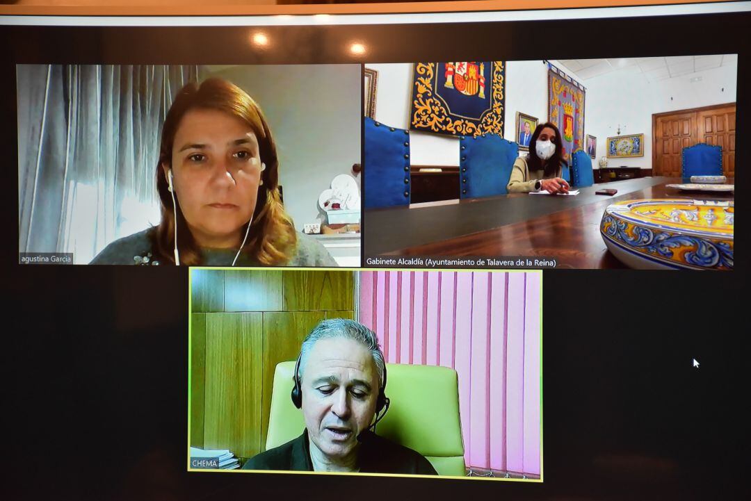 Reunión virtual Ayuntamiento - gerencia del Hospital