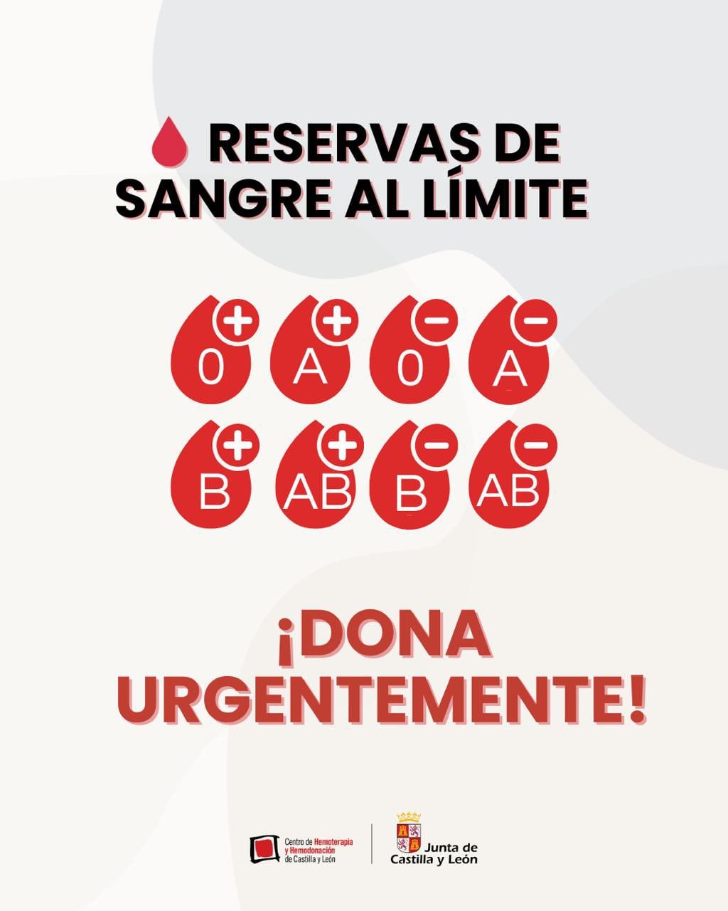 Las reservas de sangre de Castilla y León, de nuevo al límite