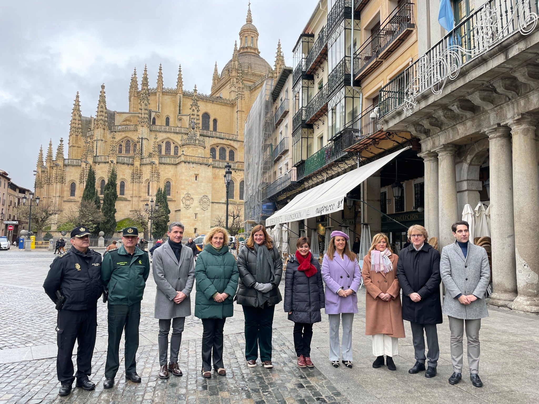 Foto de la ministra Isabel Rodriguez en la Plaza Mayor