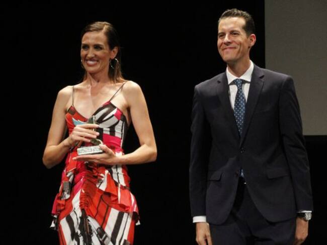 Nieves Álvarez y Rubén Alfaro, alcalde de Elda