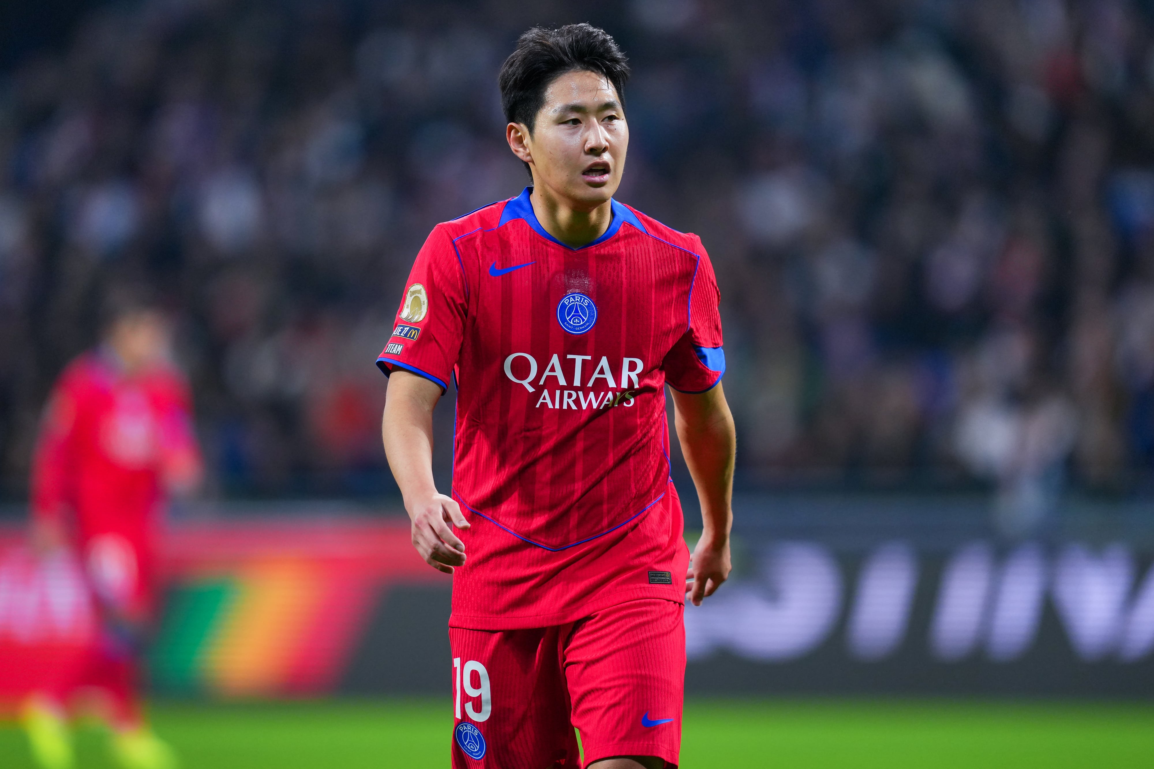 Kang-In Lee, durante un partido con el Paris Saint-Germain