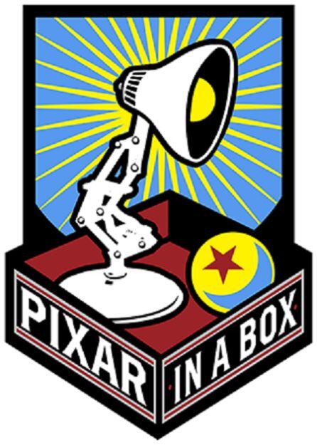 Logo de Pixar in a box.