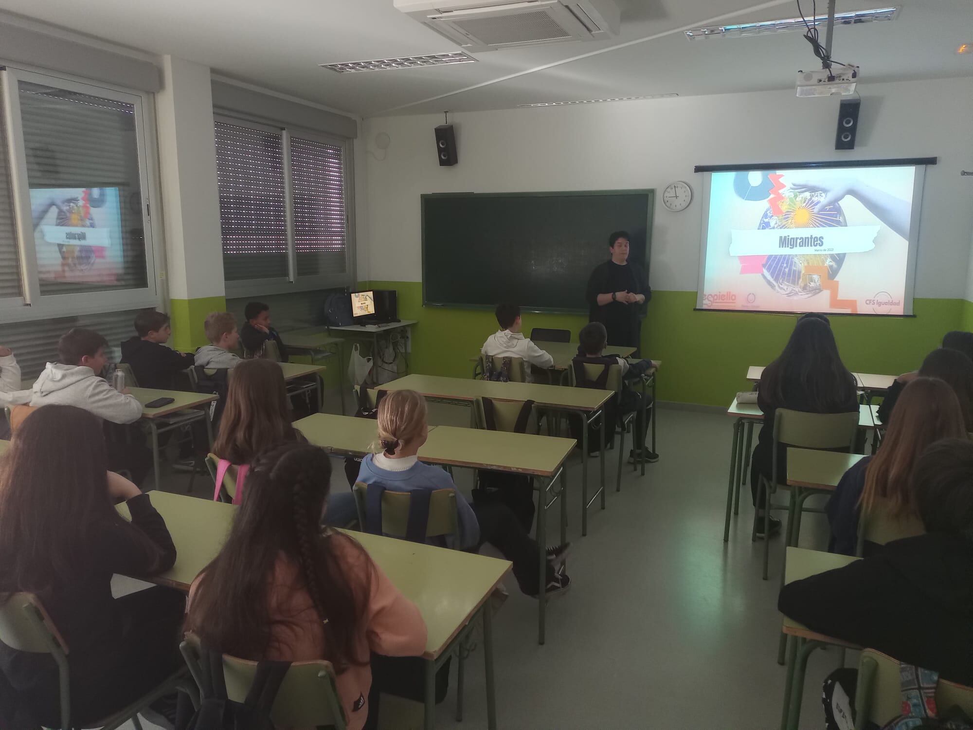 Sesión en el IES Sobrarbe celebrada el año pasado