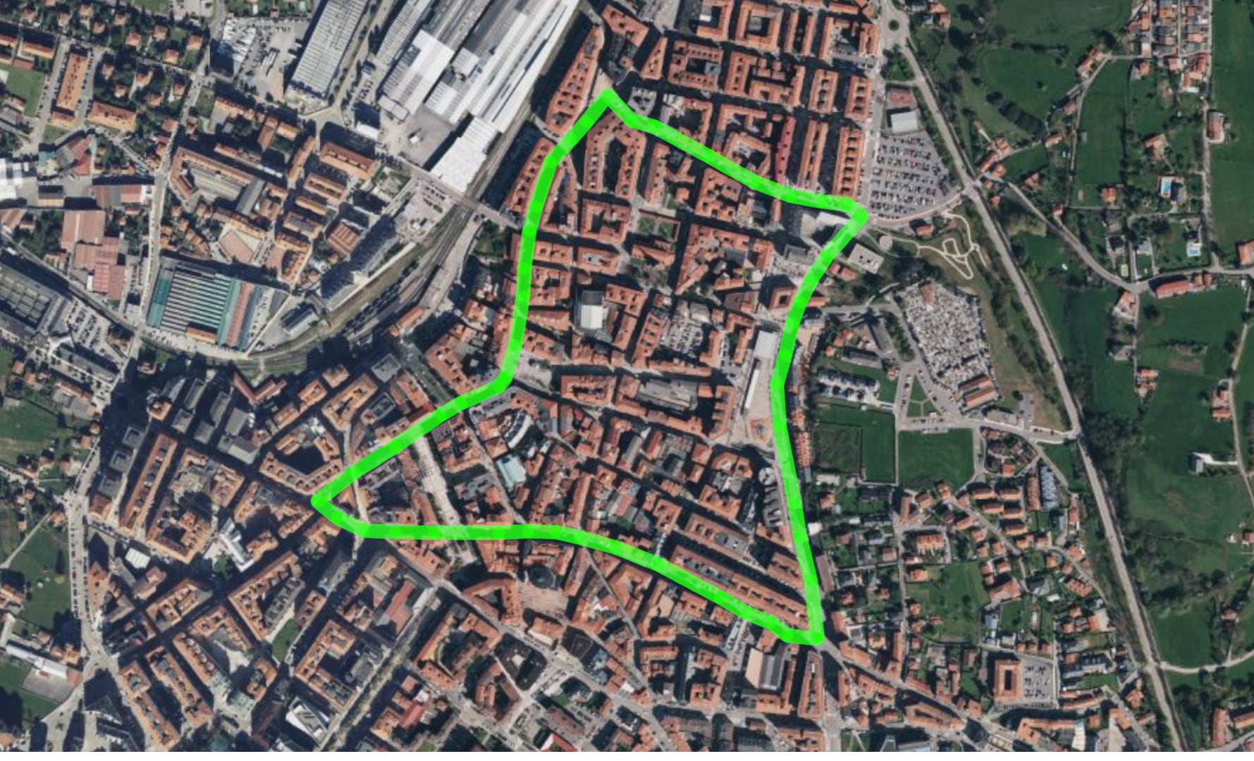 Perímetro de la Zona de Bajas Emisiones de Torrelavega