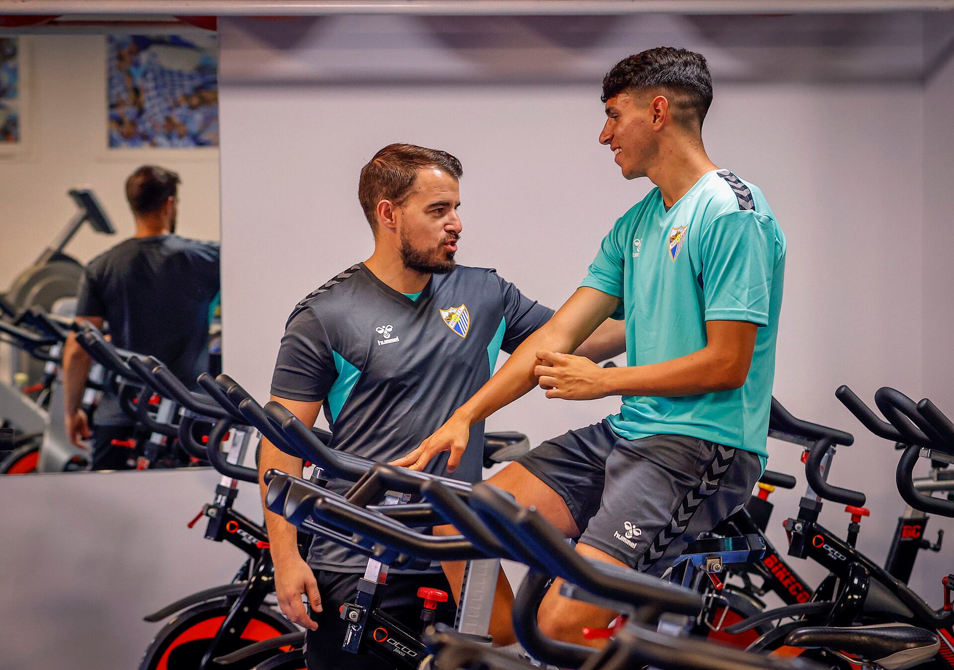 Los jóvenes jugadores del Málaga iniciaron este martes la pretemporada