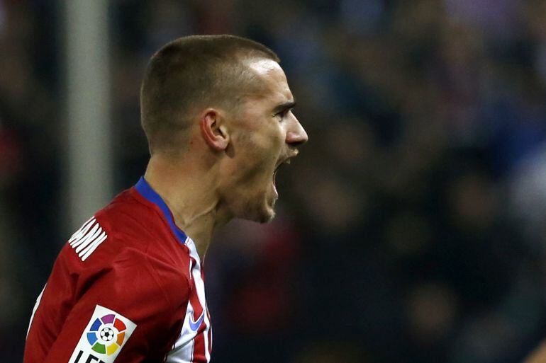 Griezmann celebra un gol ante el Athletic
