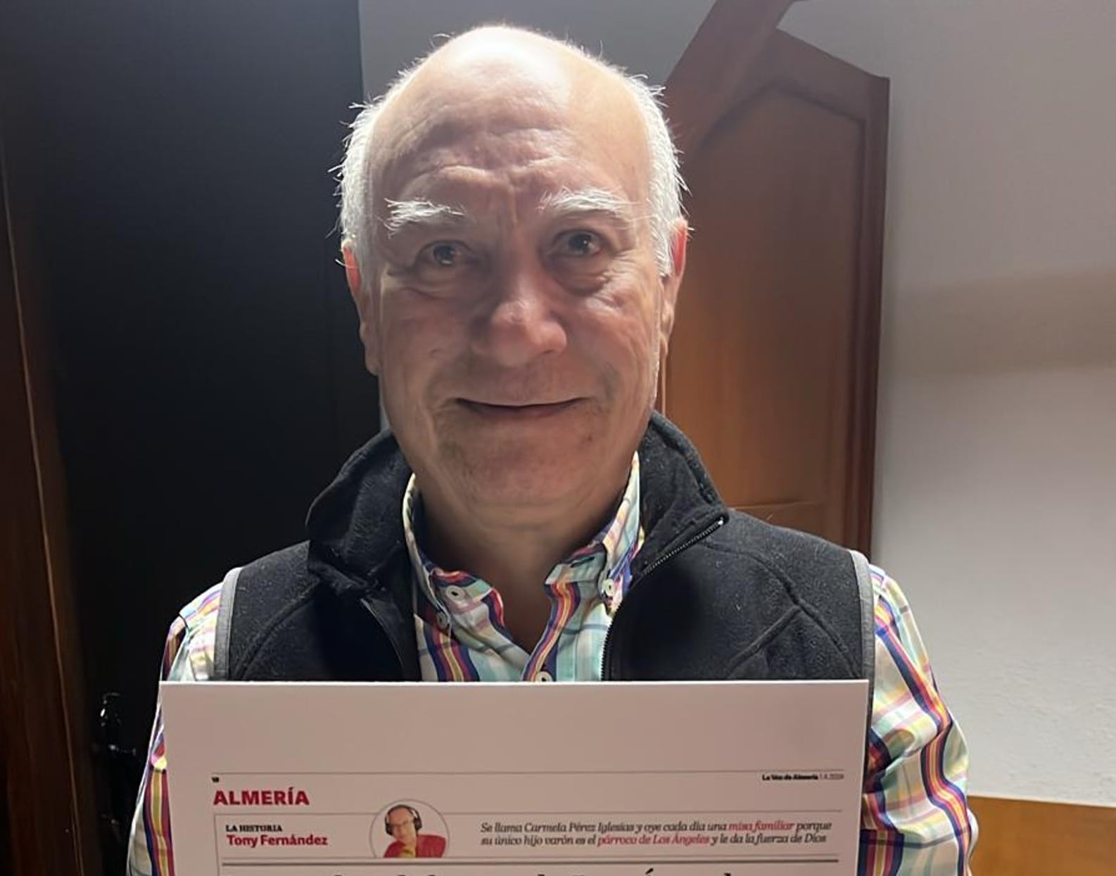 Jero Aracil Moreno con su página de LA VOZ DE ALMERÍA.
