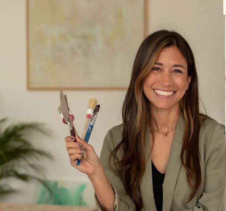 Alejandra Tabares, de los talleres ‘Paint & Wine’ o ‘Paint & Brunch’.