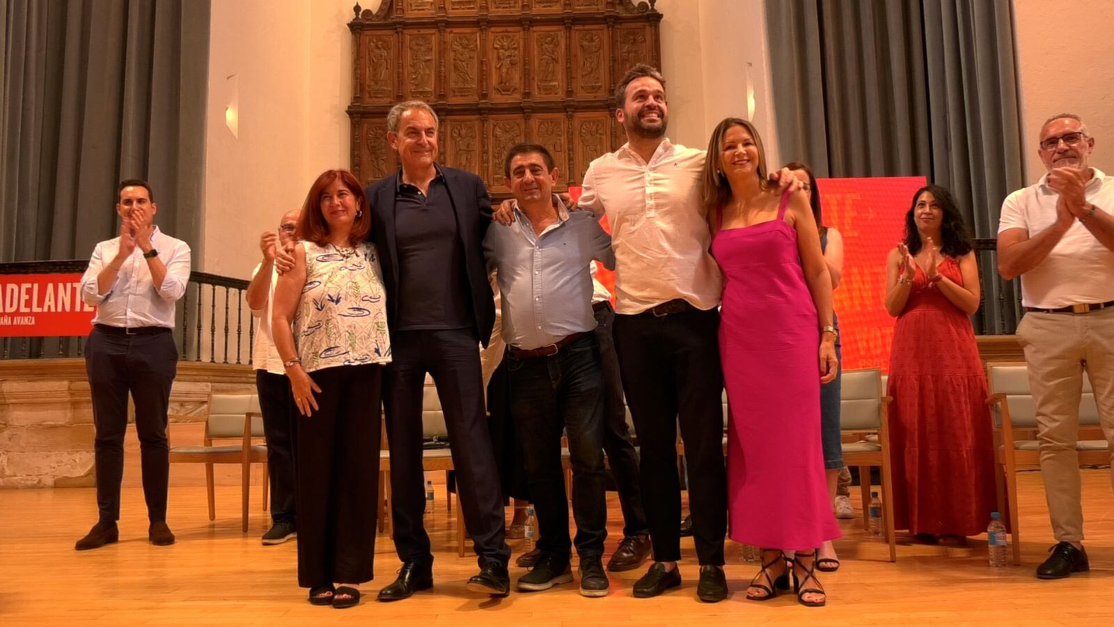 José Luis Rodríguez Zapatero acompañando a la candidatura del PSOE de Jaén en Úbeda