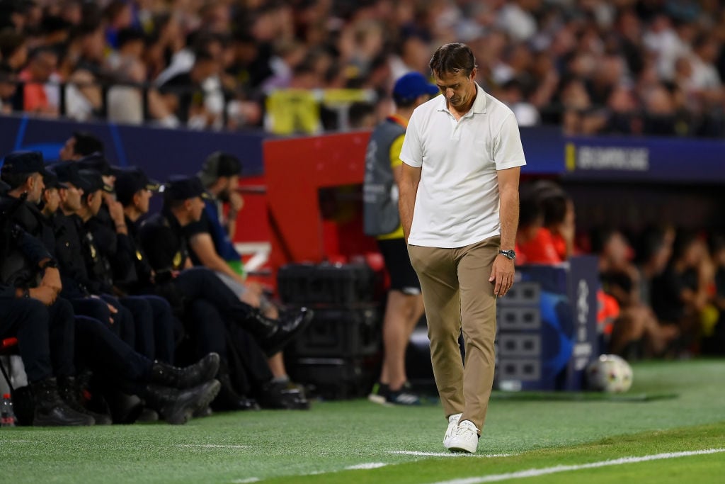 Julen Lopetegui, durante el partido de Champions frente al Dortmund. (Photo by David Ramos/Getty Images)