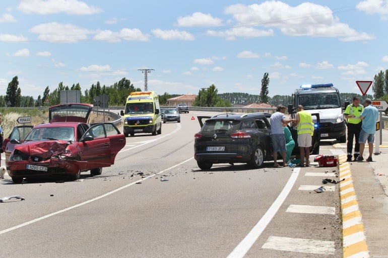 Imagen del accidente ocurrido en Perales