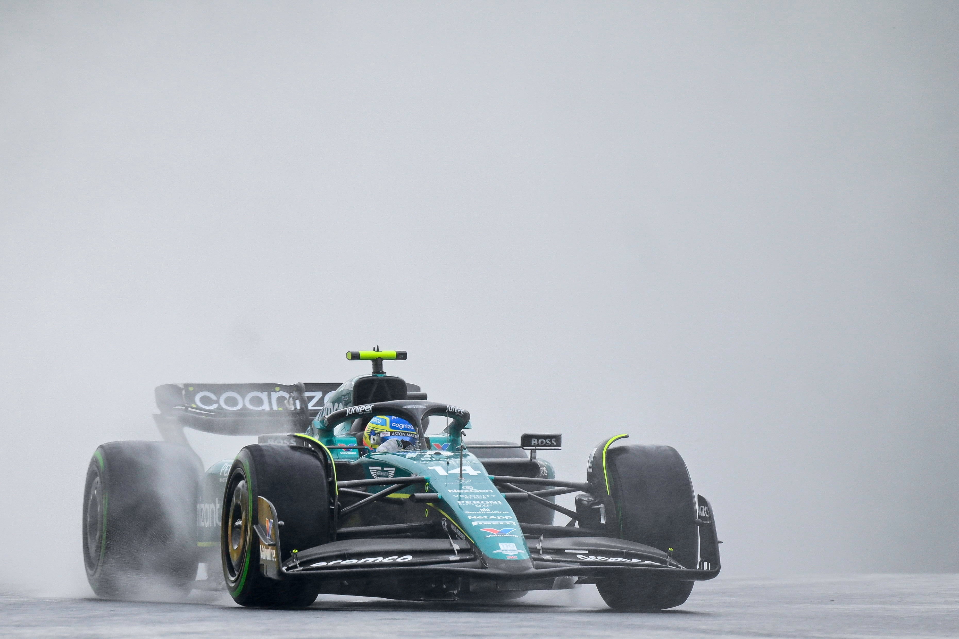 Fernando Alonso en los entrenamientos libres del Gran Premio de Fórmula 1