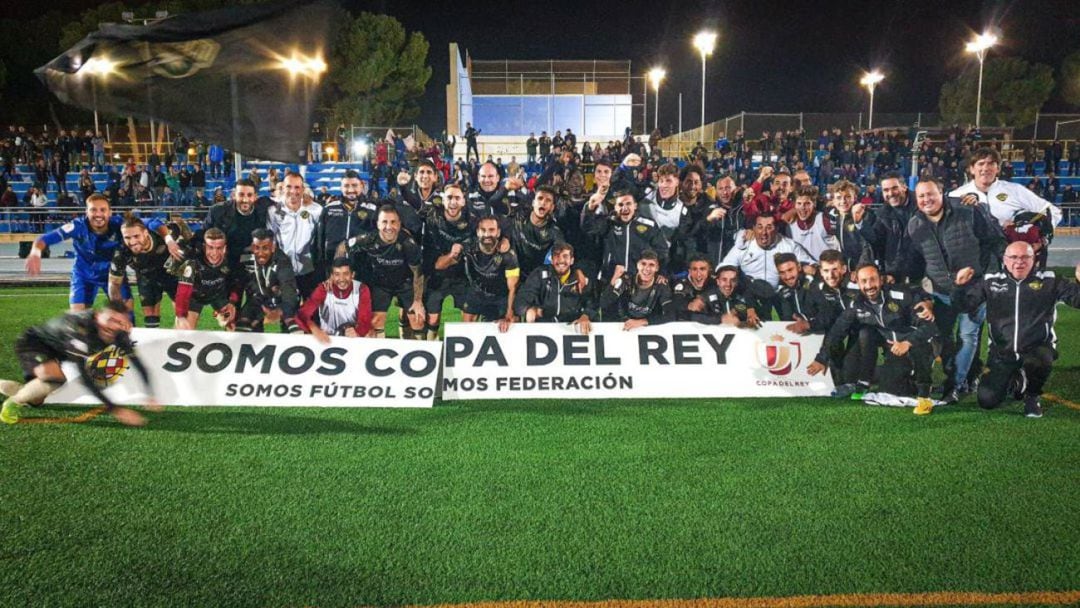 El conjunto santjoaner después de eliminar al Gran Tarajal por 3-0