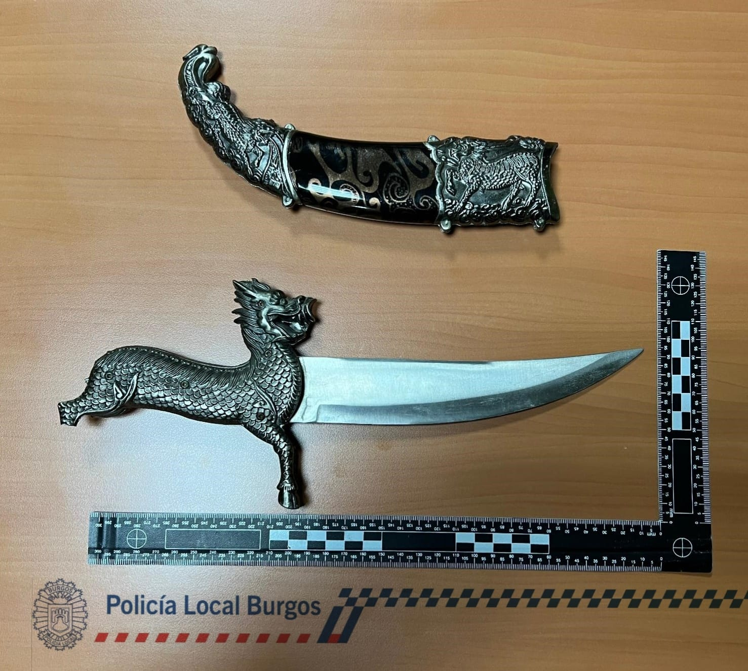 Armas intervenidas por la Policía Local de Burgos