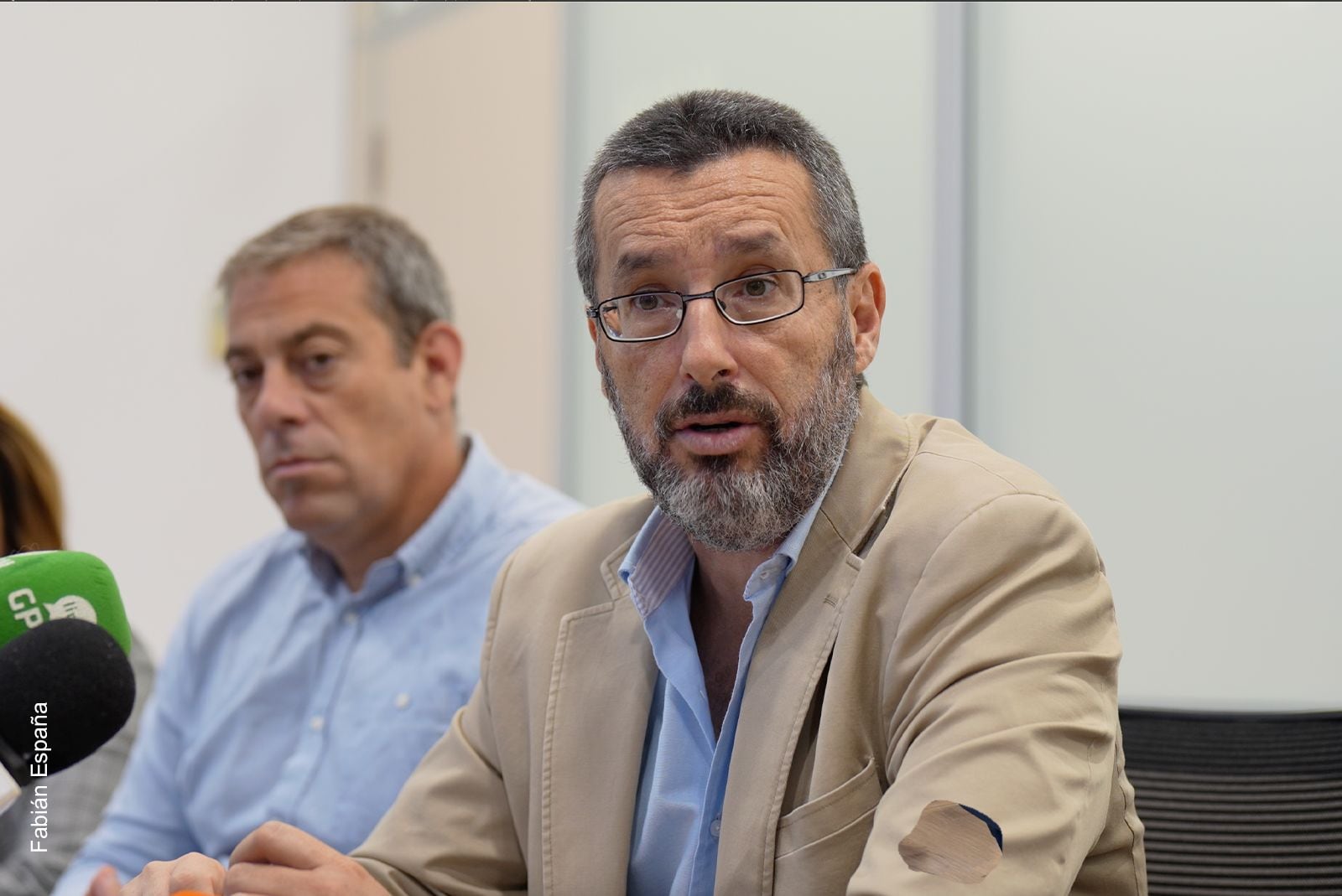 Juan Franco en una intervención