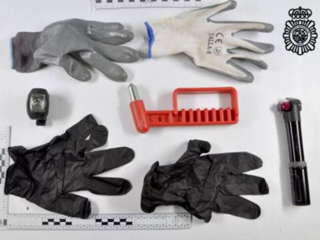 Imagen facilitada del material utilizado por el vándalo en Aranda