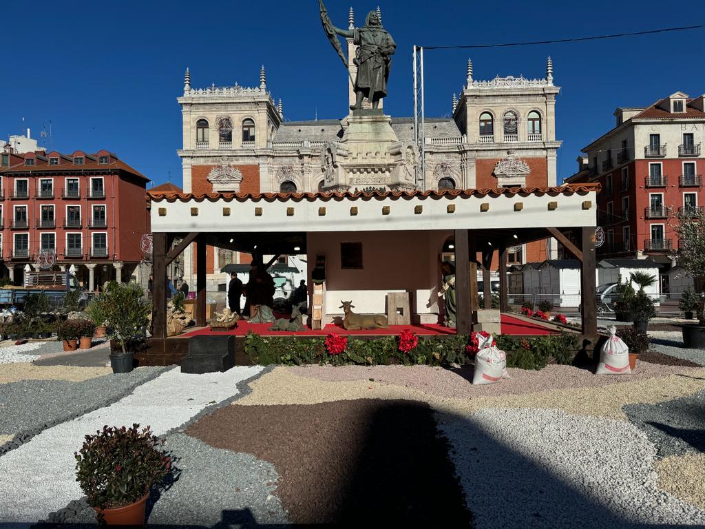 Nueva ubicación en la Plaza Mayor de Valladolid para el belén.