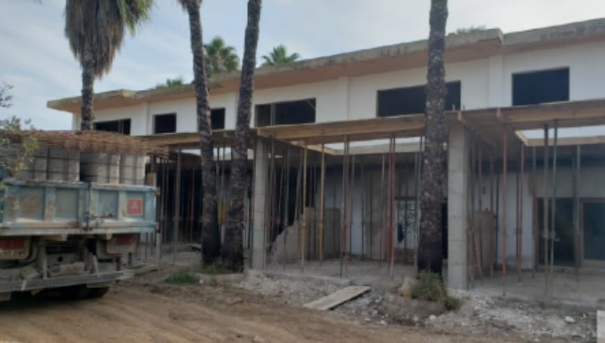 Imagen de las obras ilegales facilitada por el Consell