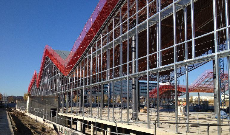 Imagen de la nueva estación de autobuses durante las obras de los últimos meses