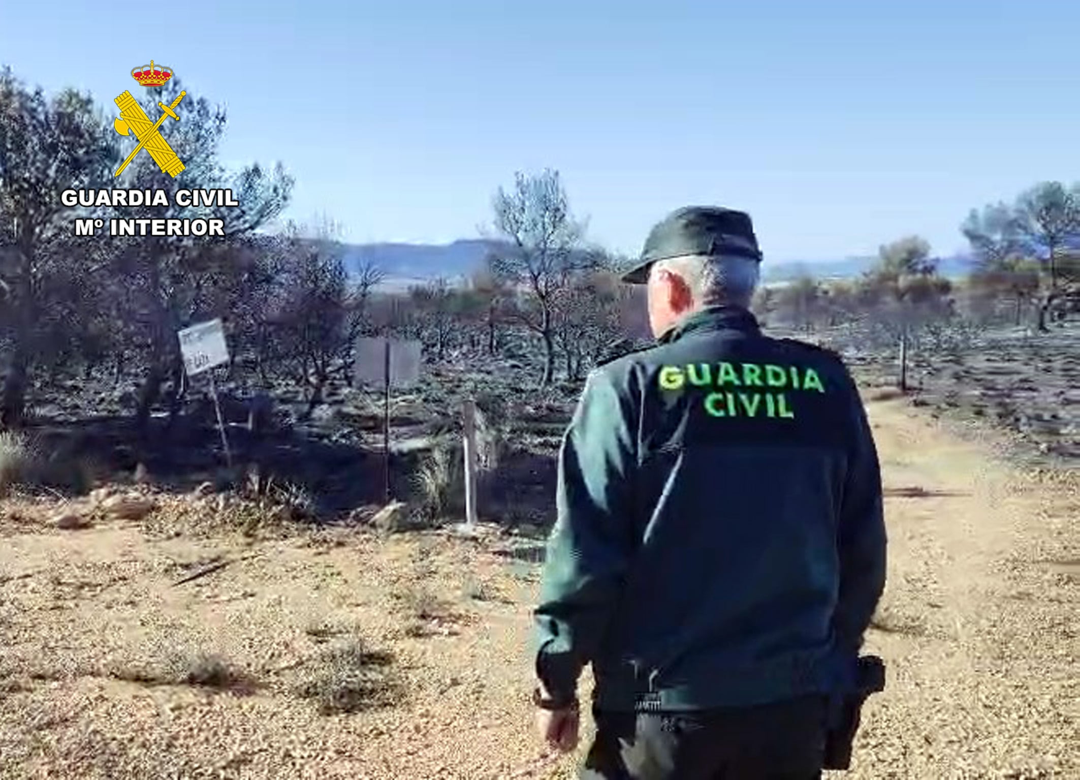Incendio en el paraje  conocido como Llano de las Cabras