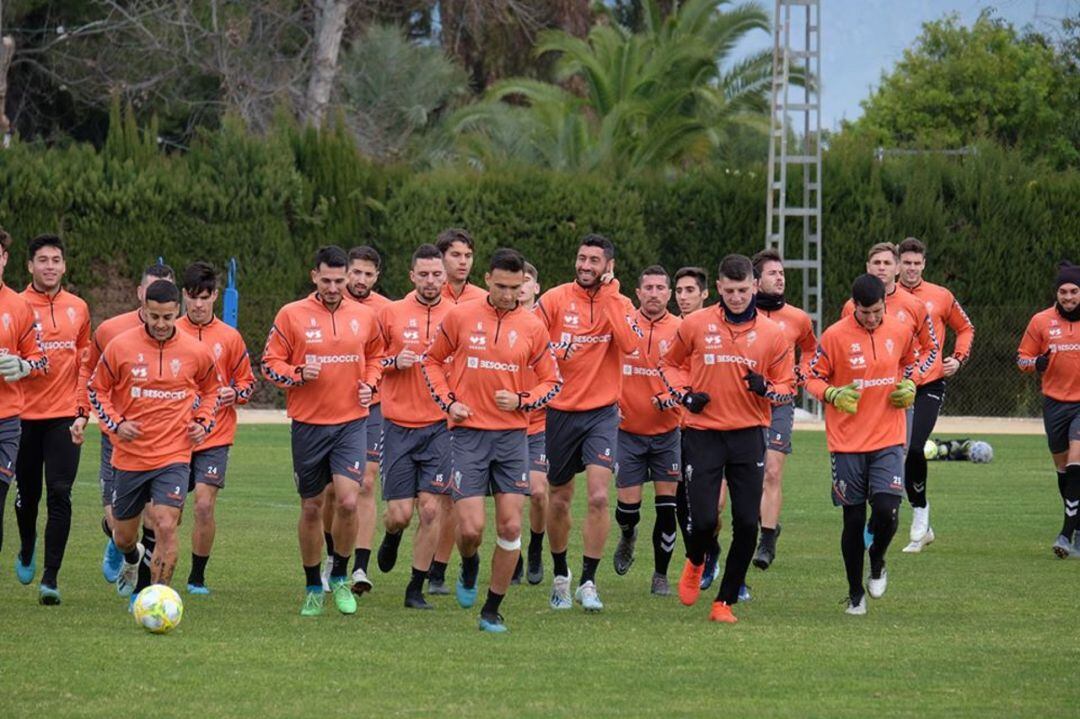 Imagen de archivo de un entrenamiento del Real Murcia