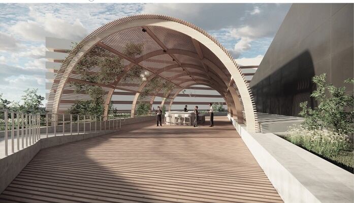 Recreación del futuro Palacio de Congresos