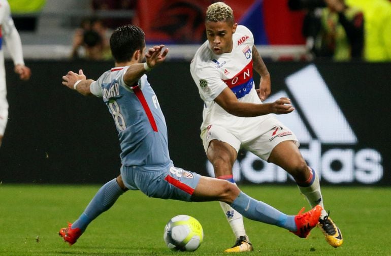 Mariano durante su partido ante el Mónaco 