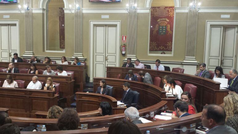 Pleno del Parlamento de Canarias.