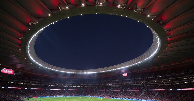 Imagen del Wanda Metropolitano durante un encuentro de Liga