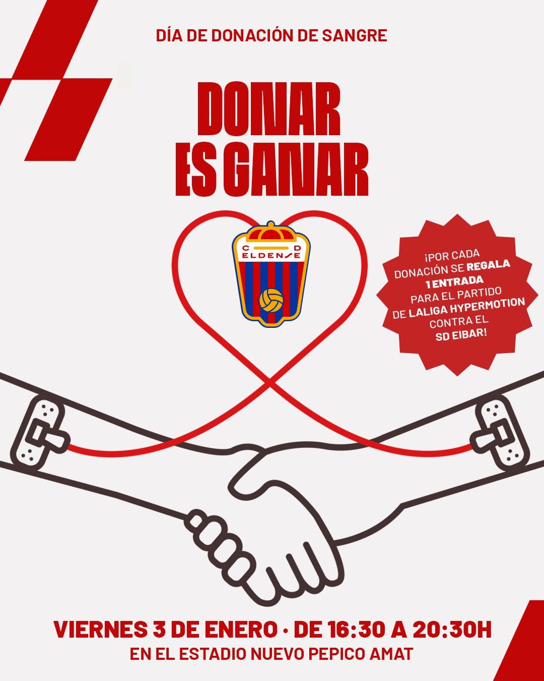 El Eldense organiza una jornada de donación de sangre