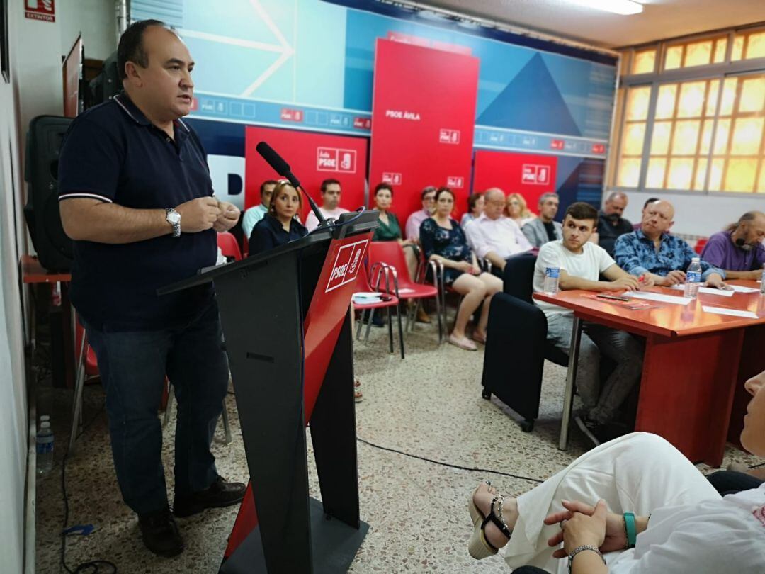 Pedro José Muñoz interviene en el Comité Provincial Extraordinario del PSOE