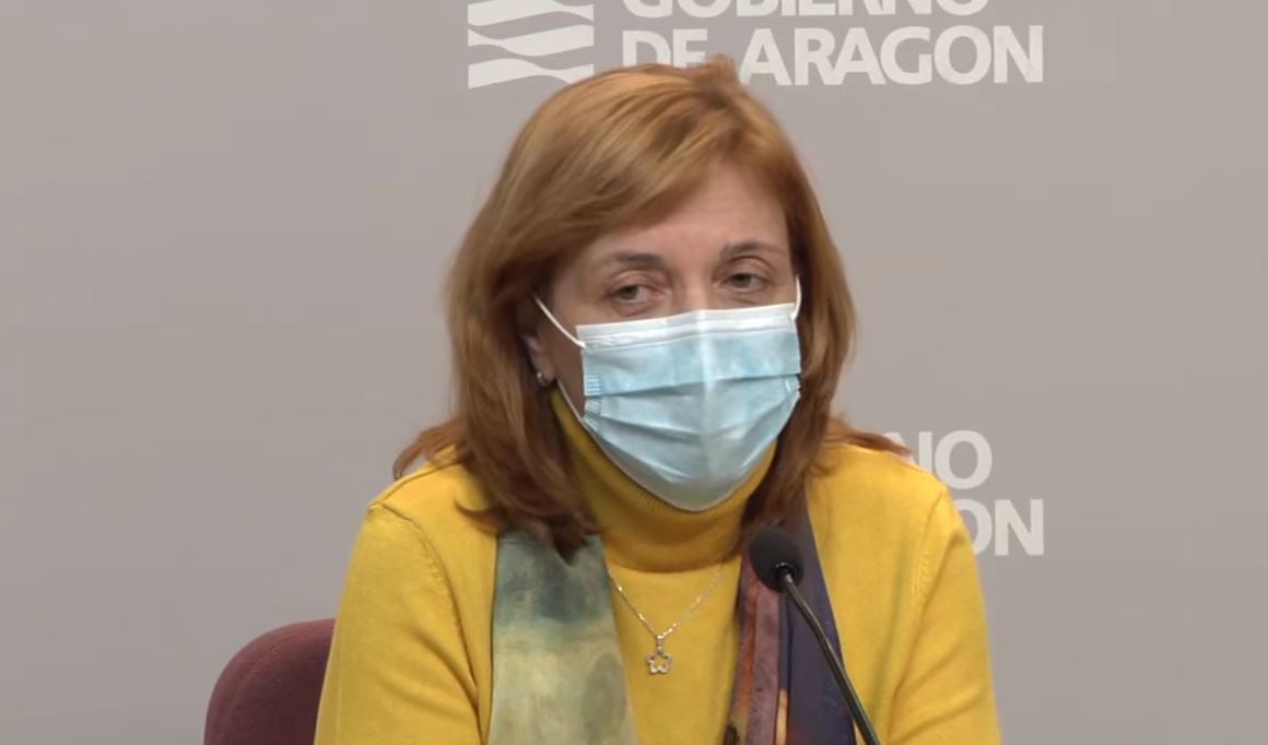 Nuria Gayán, directora general de Salud Pública, durante su comparecencia para dar los datos sobre la epidemia de gripe