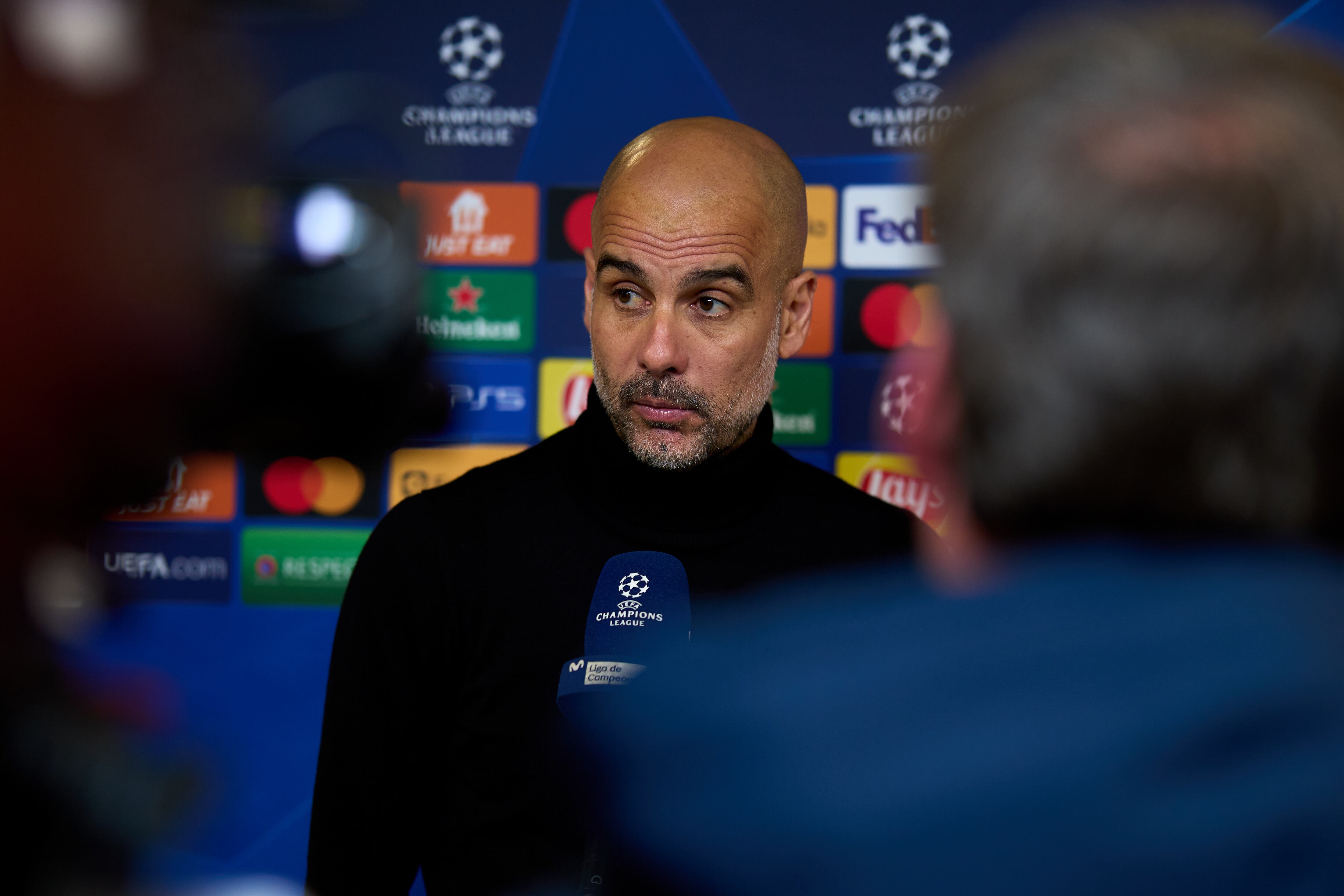 Guardiola, en la rueda de prensa previa al Real Madrid - Manchester City.