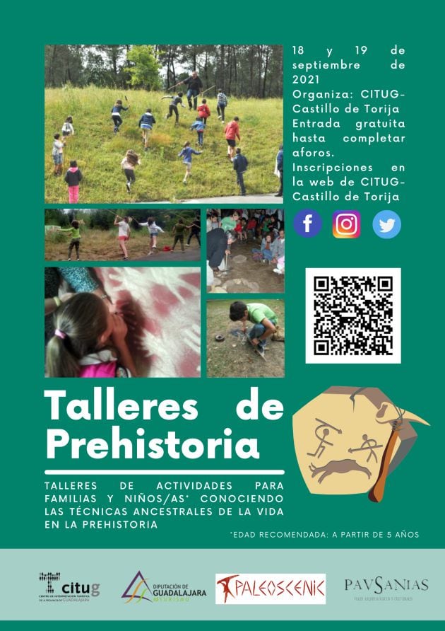 Cartel Talleres de Prehistoria