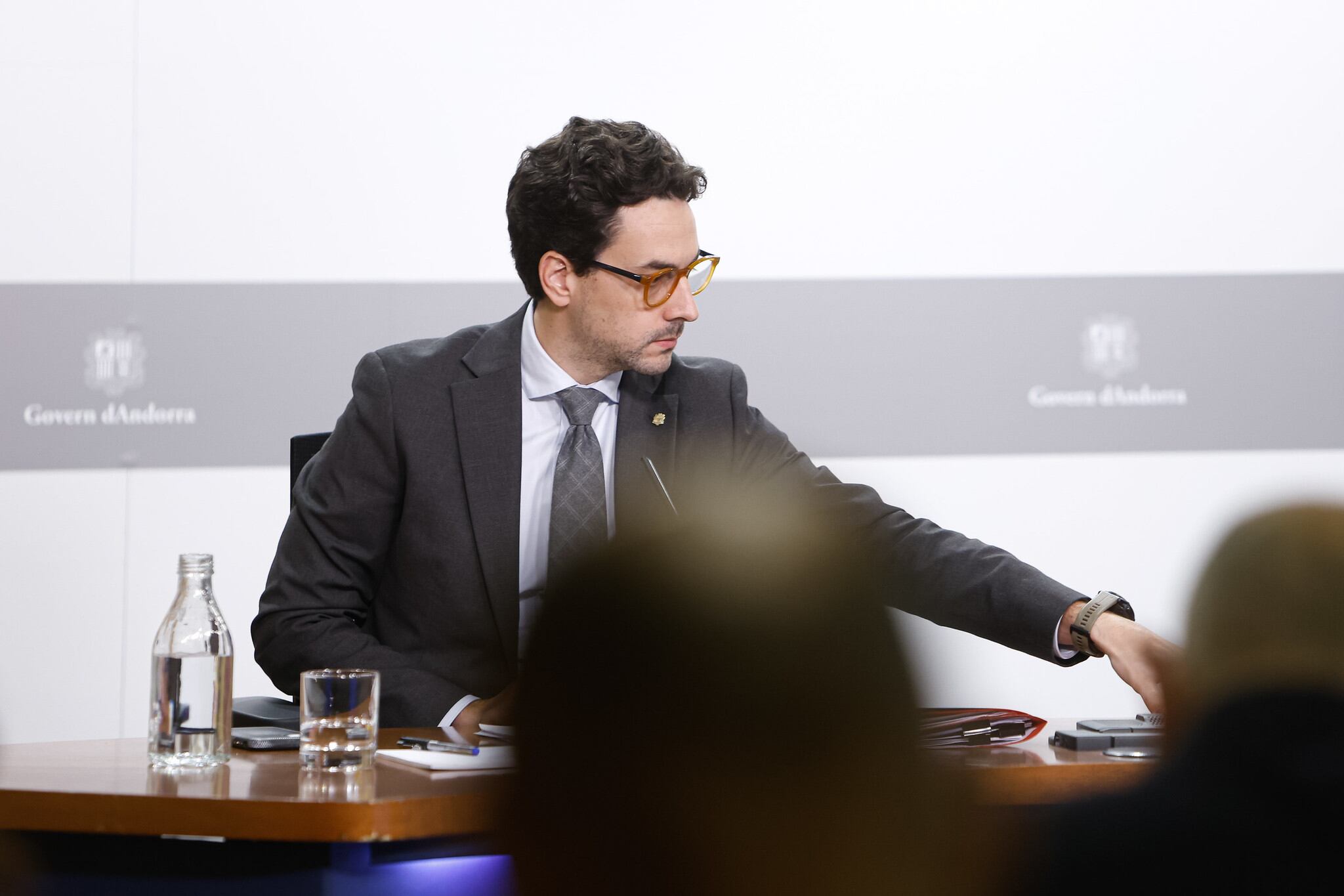 Casal durant la compareixença d'avui.