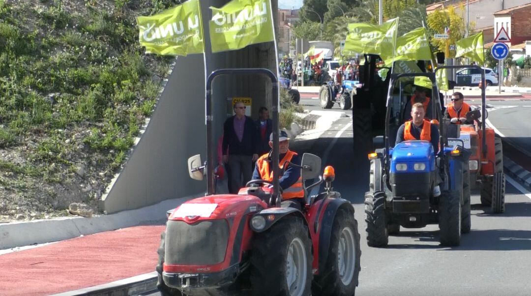 Tractorada en Monforte