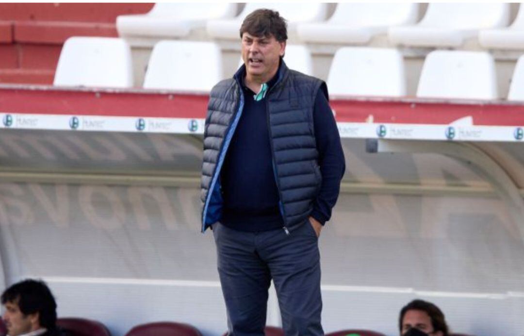 Alejandro Menéndez, durante un partido en el Carlos Belmonte